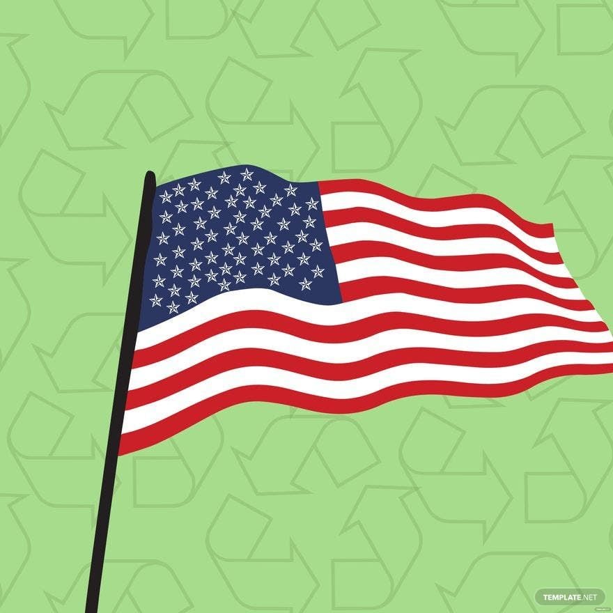 America Recycles Day Vector Background