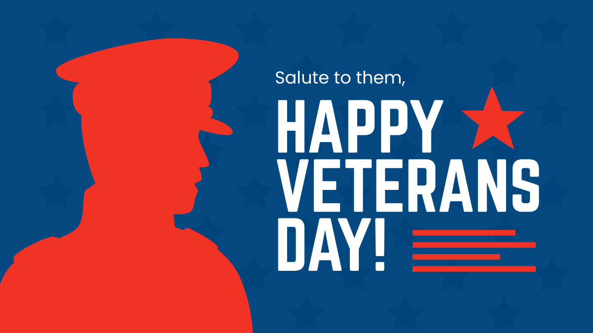 Veterans Day Greeting Card Background Template
