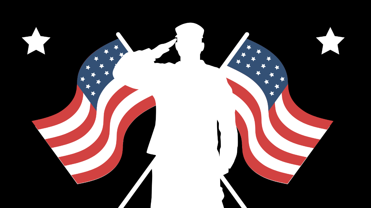 Veterans Day Black Background Template
