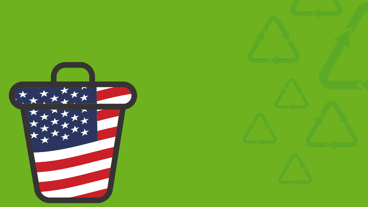 America Recycles Day Image Background Template
