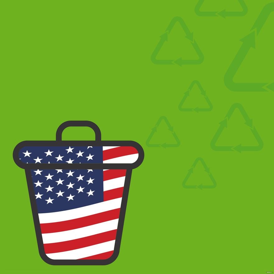 Free America Recycles Day Image Background in PDF, Illustrator, PSD, EPS, SVG, JPG, PNG