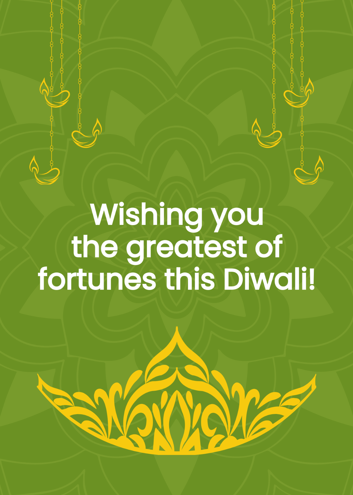 Diwali Day Wishes Template