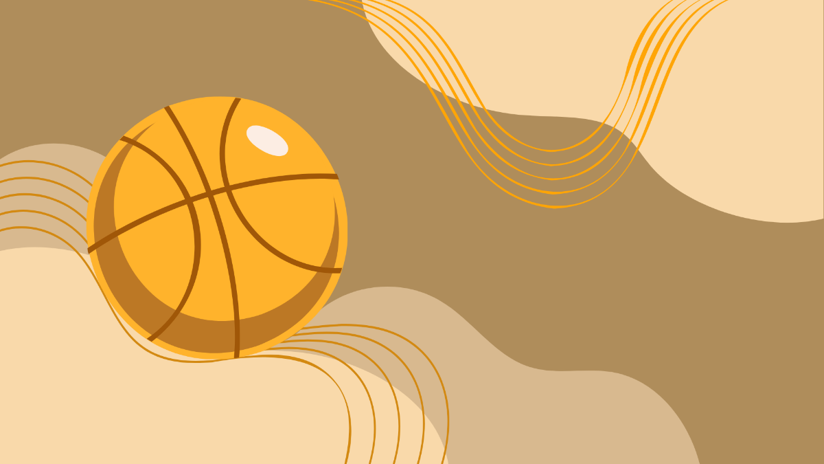 Gold Basketball Background Template
