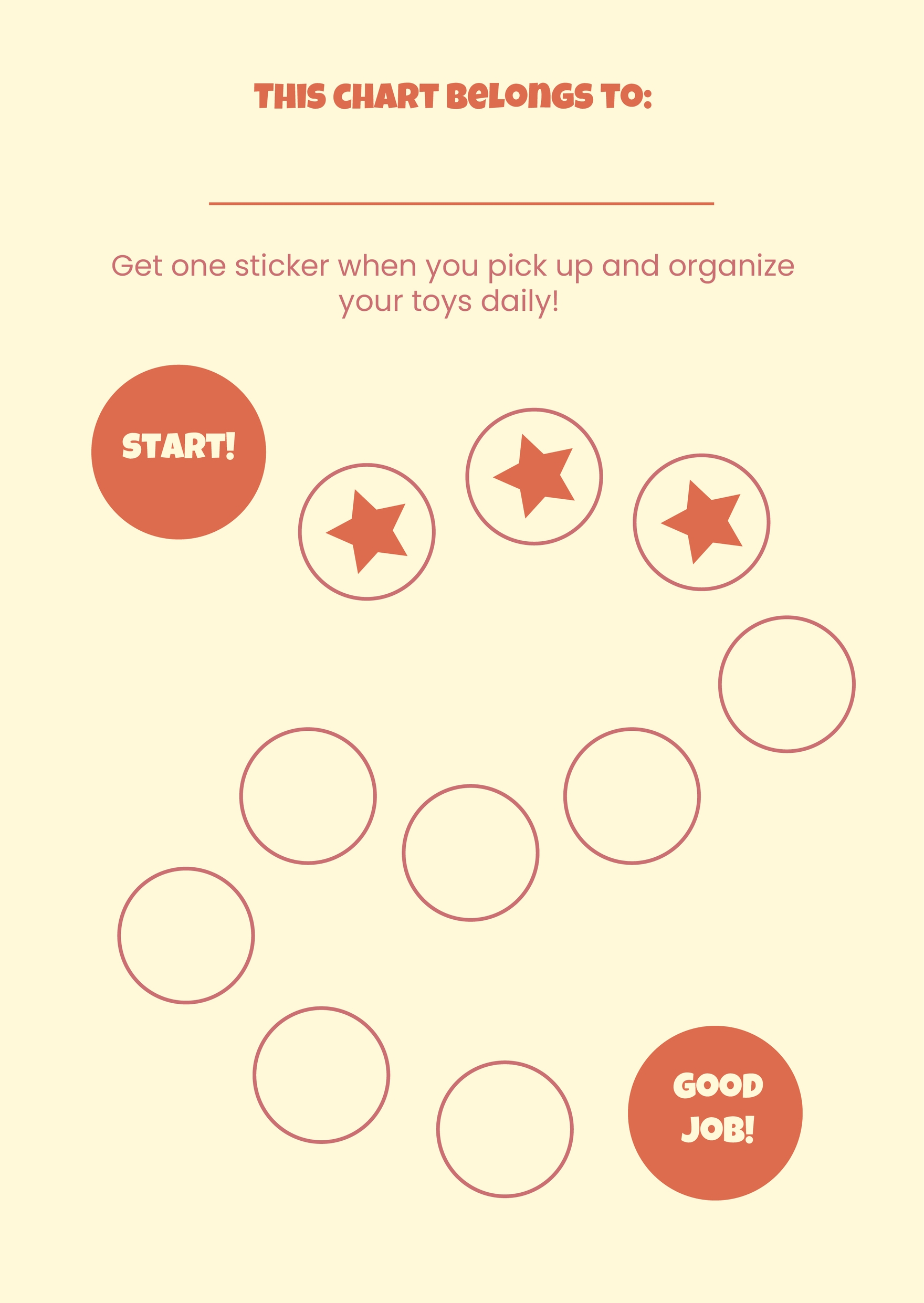 Sticker Chart In Illustrator PDF Download Template