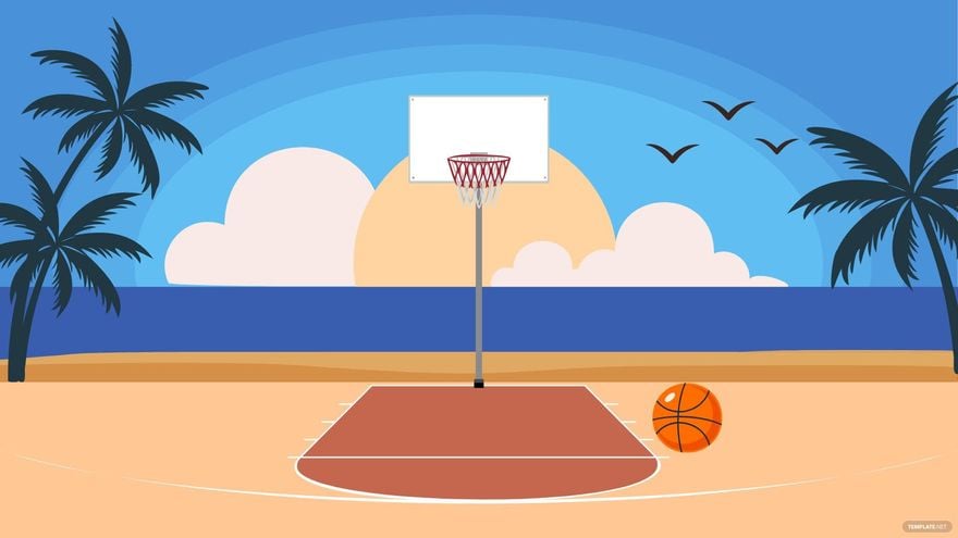 Summer Basketball Background