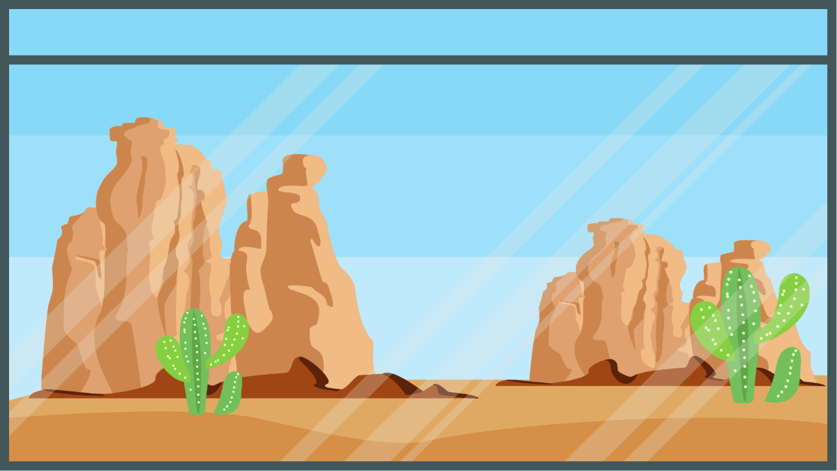 Desert Aquarium Background Template