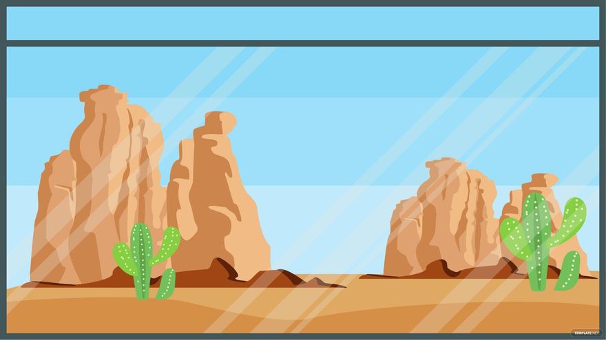 Desert Aquarium Background in Illustrator, EPS, SVG, JPG, PNG