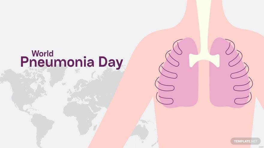 World Pneumonia Day Vector Background