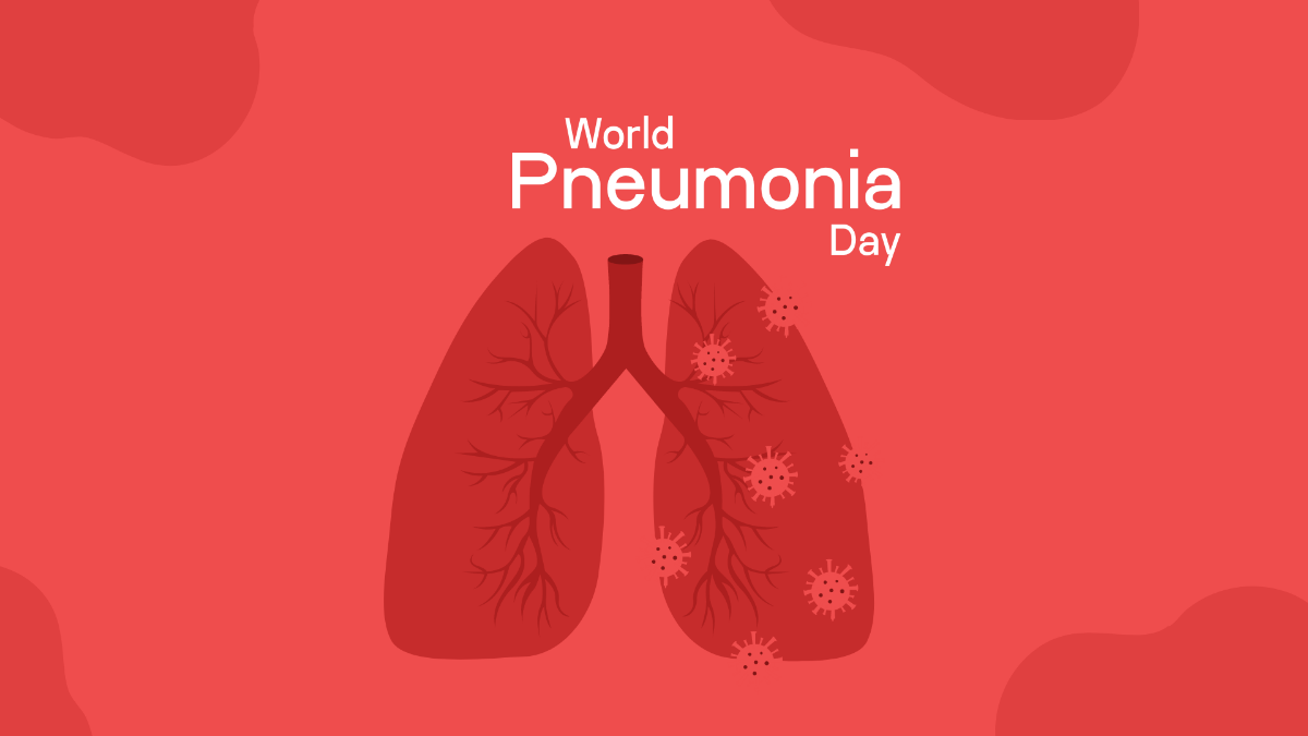 World Pneumonia Day Banner Background Template