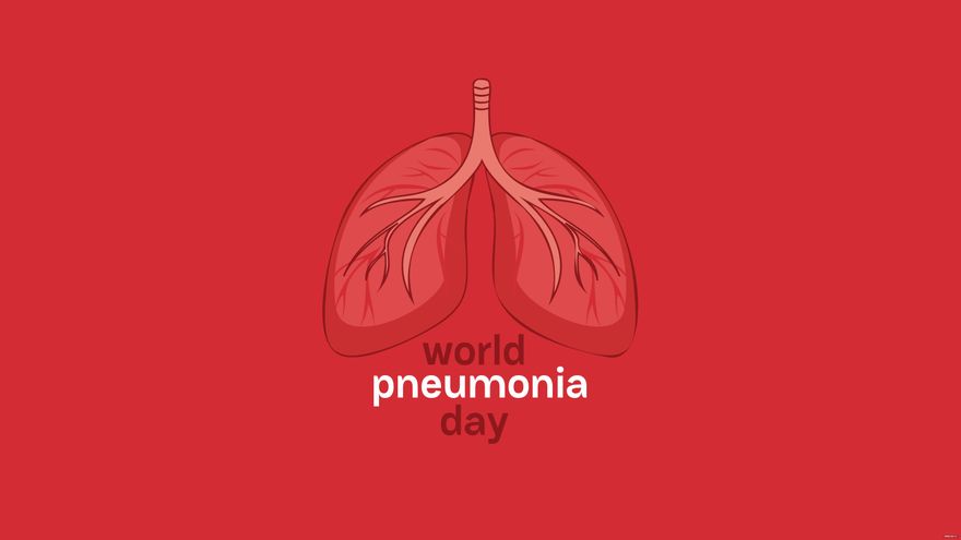 World Pneumonia Day Cartoon Background