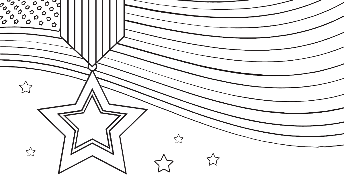 Veterans Day Drawing Background Template