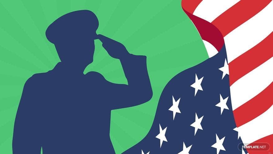 Veterans Day Green Background