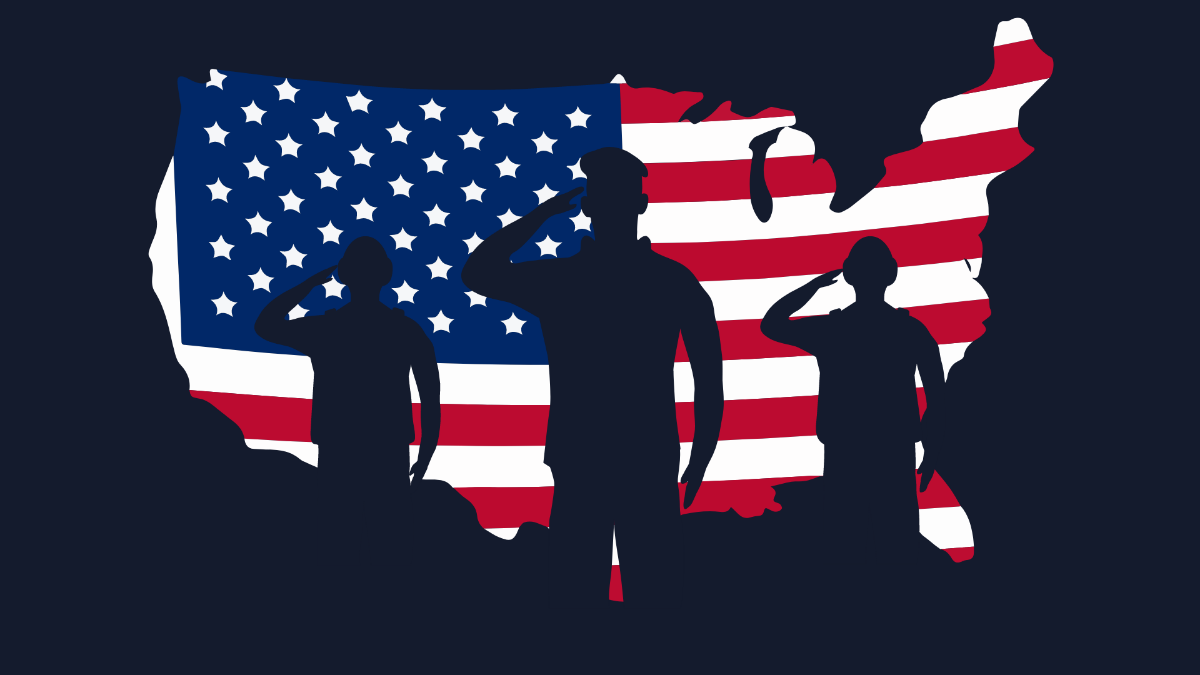 Veterans Day Dark Background Template