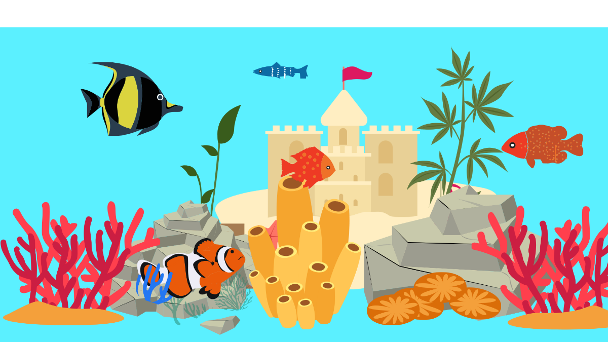 Free Aquarium Decor Background Template