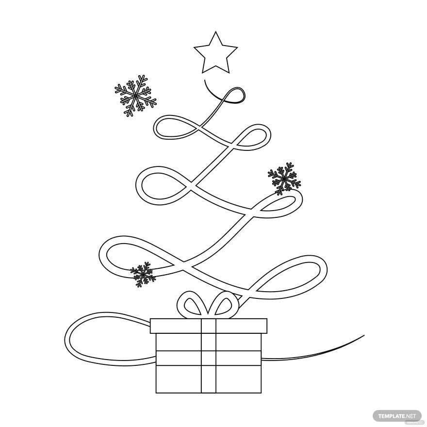 Free Happy Christmas Drawing in Illustrator, PSD, EPS, SVG, JPG, PNG