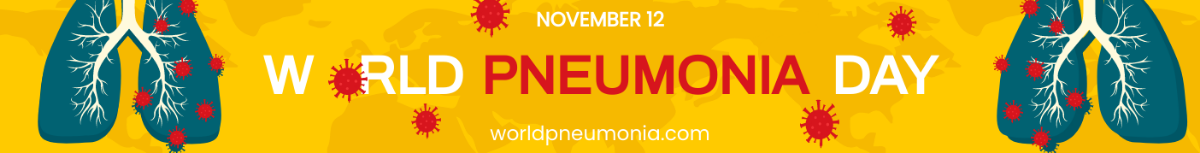 Free World Pneumonia Day Website Banner Template