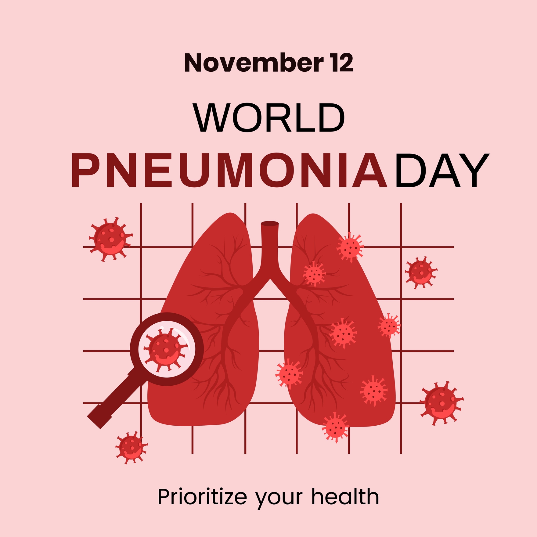 World Pneumonia Day FB Post in Illustrator, PSD, EPS, SVG, JPG, PNG