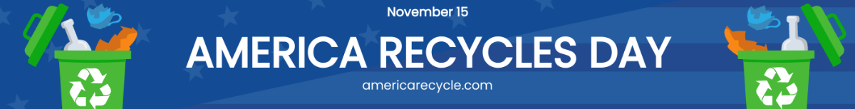 America Recycles Day Website Banner Template