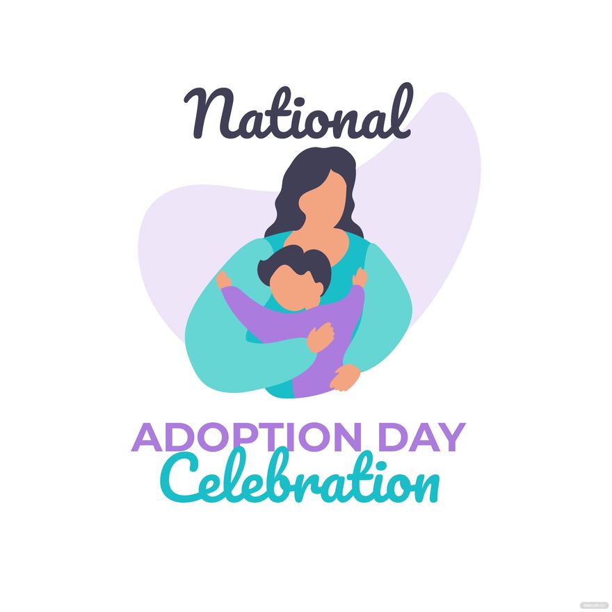 Free National Adoption Day Celebration Vector Download in Illustrator