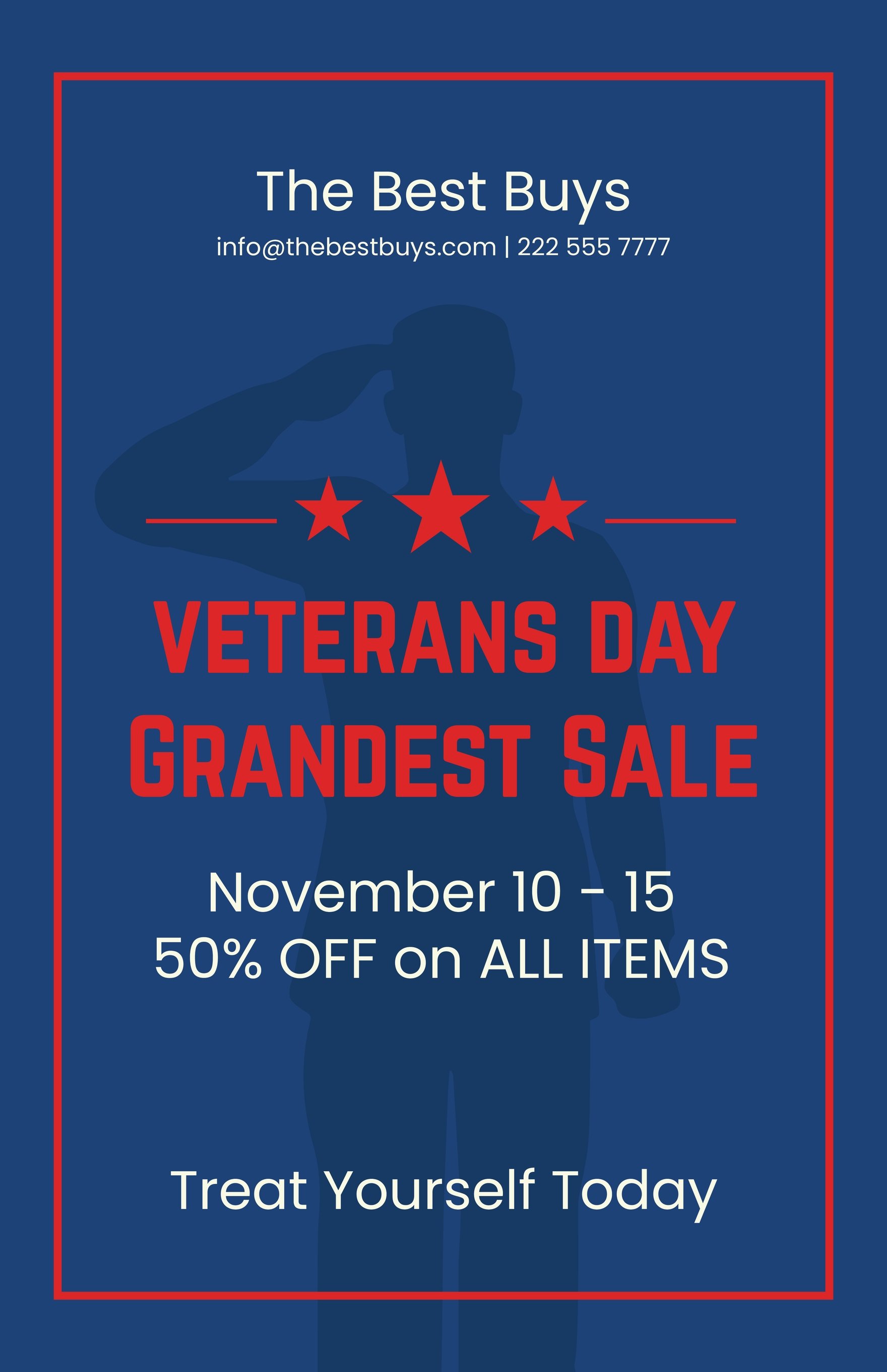 Veterans Day Advertisement Poster