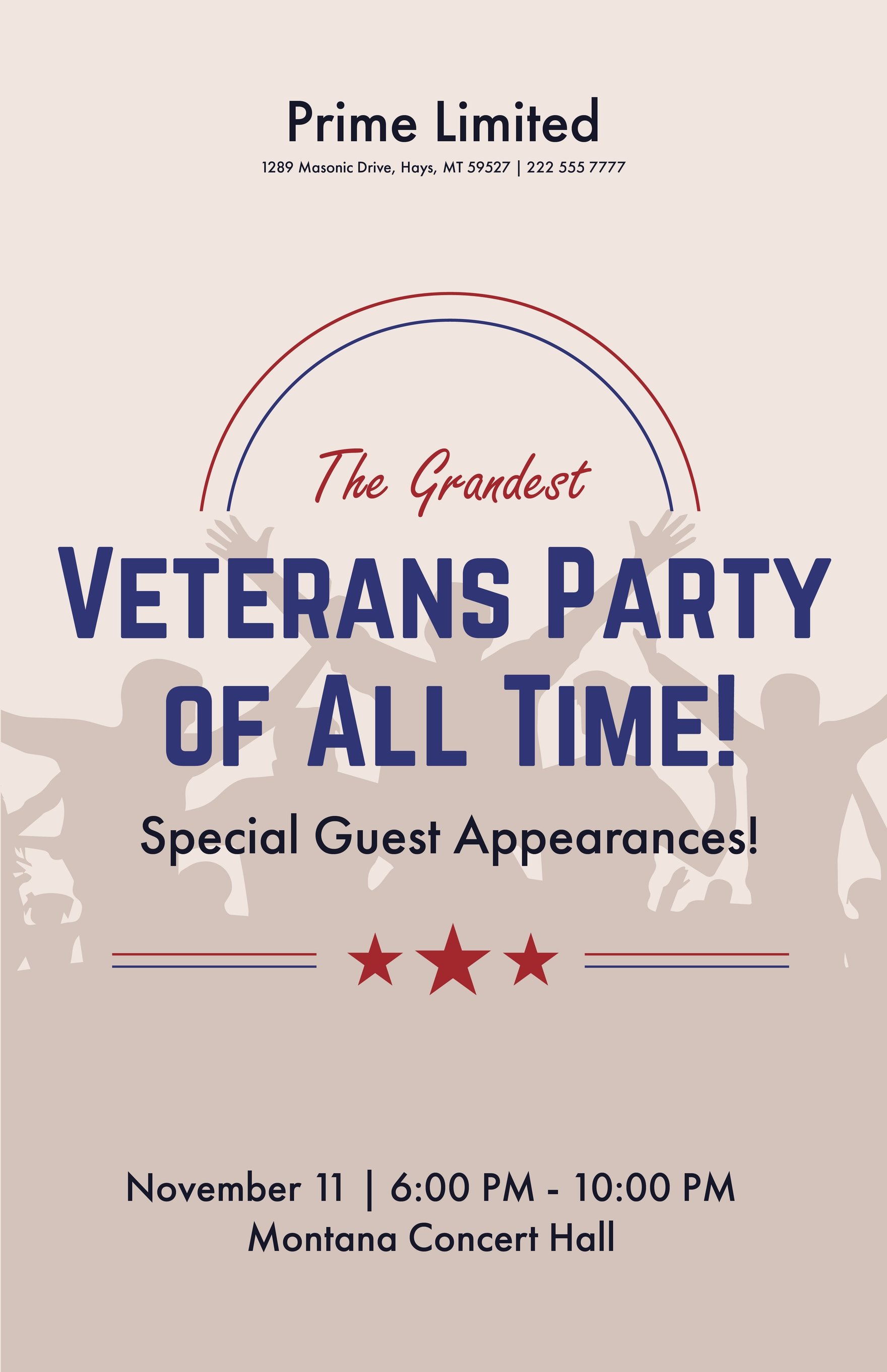 Veterans Day Event Poster