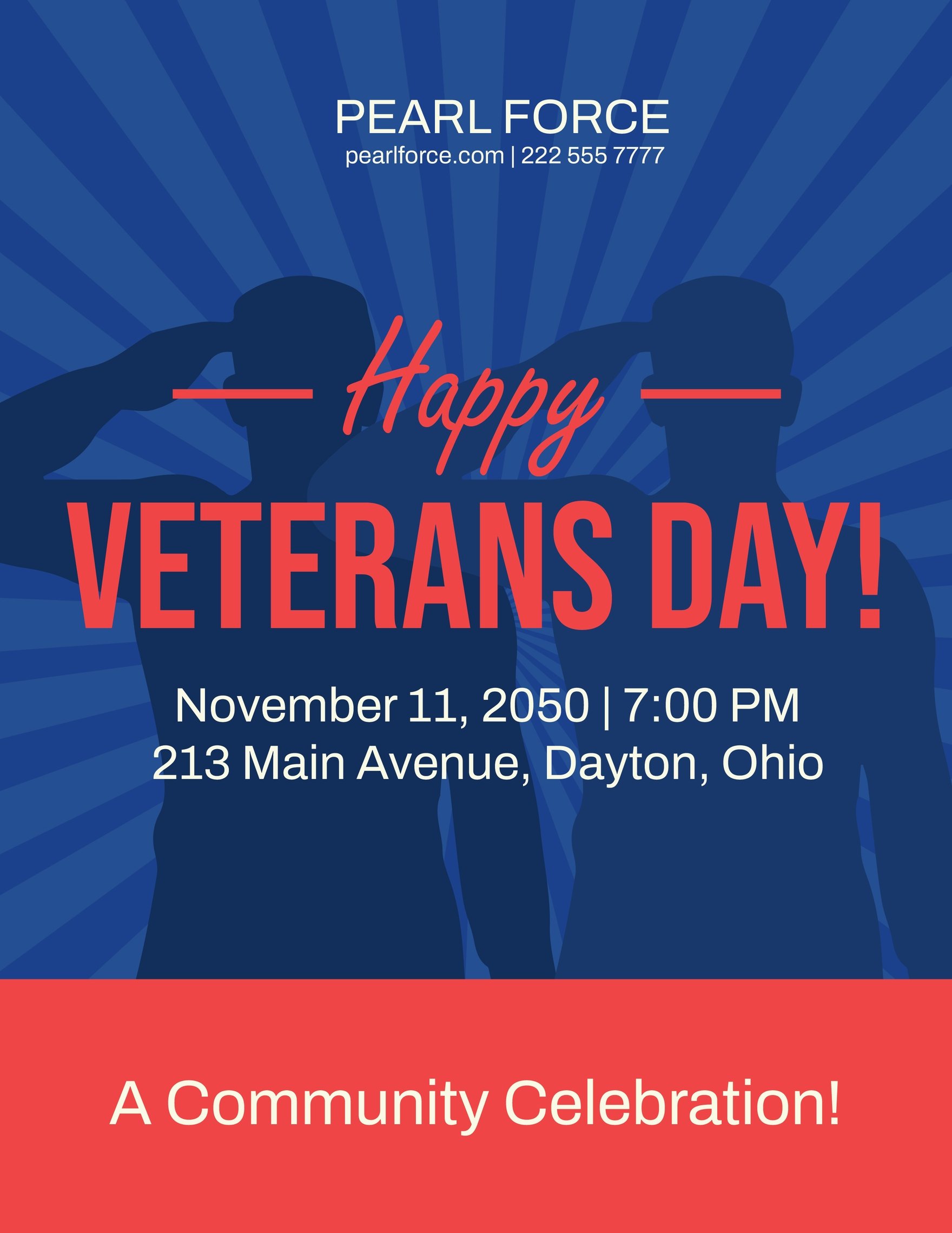 Veterans Day Event Flyer