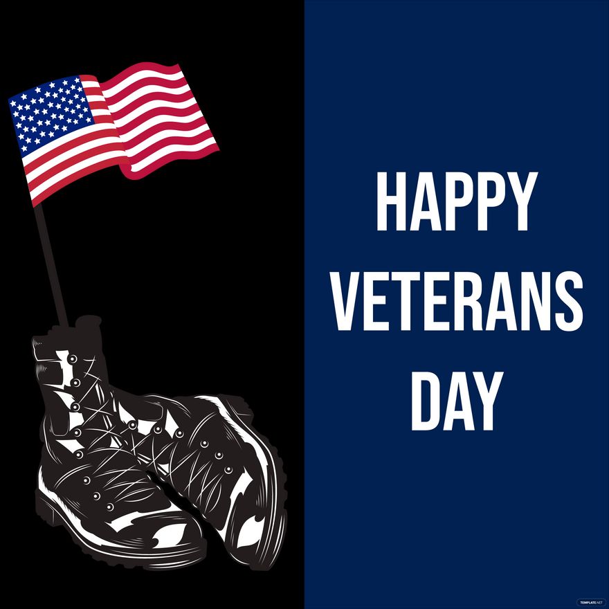 Happy Veterans Day Illustration