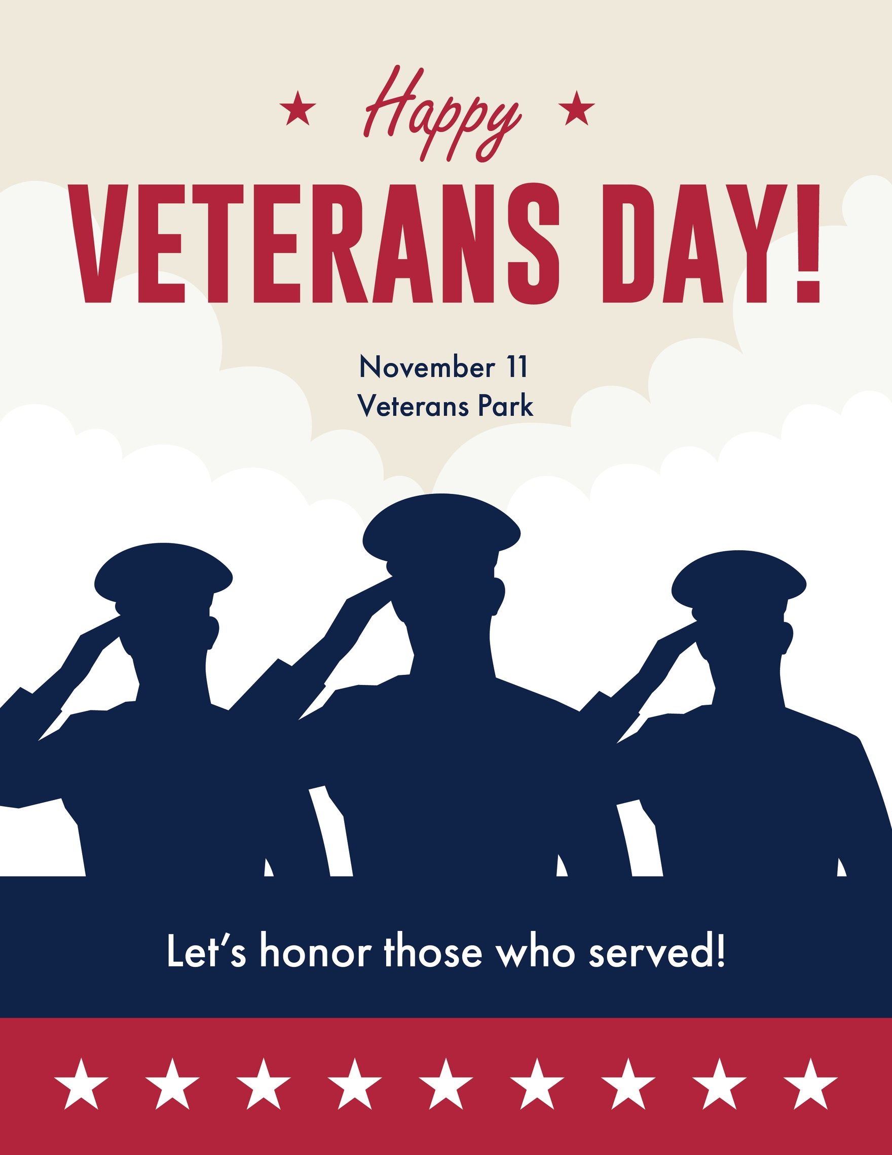 FREE Veterans Day Word Template Download Template