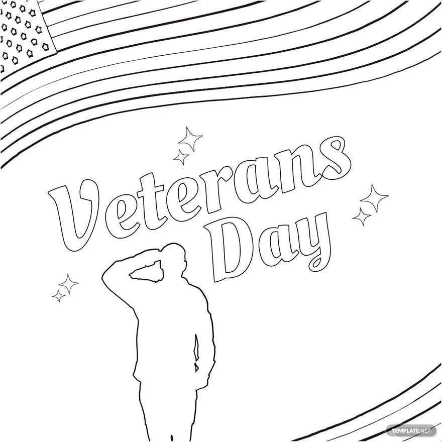 Free Beautiful Veterans Day Drawing in Illustrator, PSD, EPS, SVG, JPG, PNG