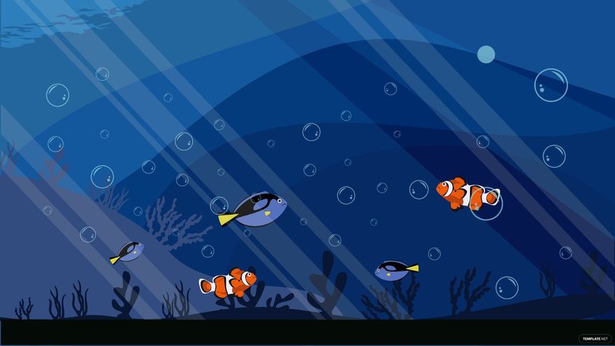 Free Gradient Aquarium Background in Illustrator, EPS, SVG, JPG, PNG