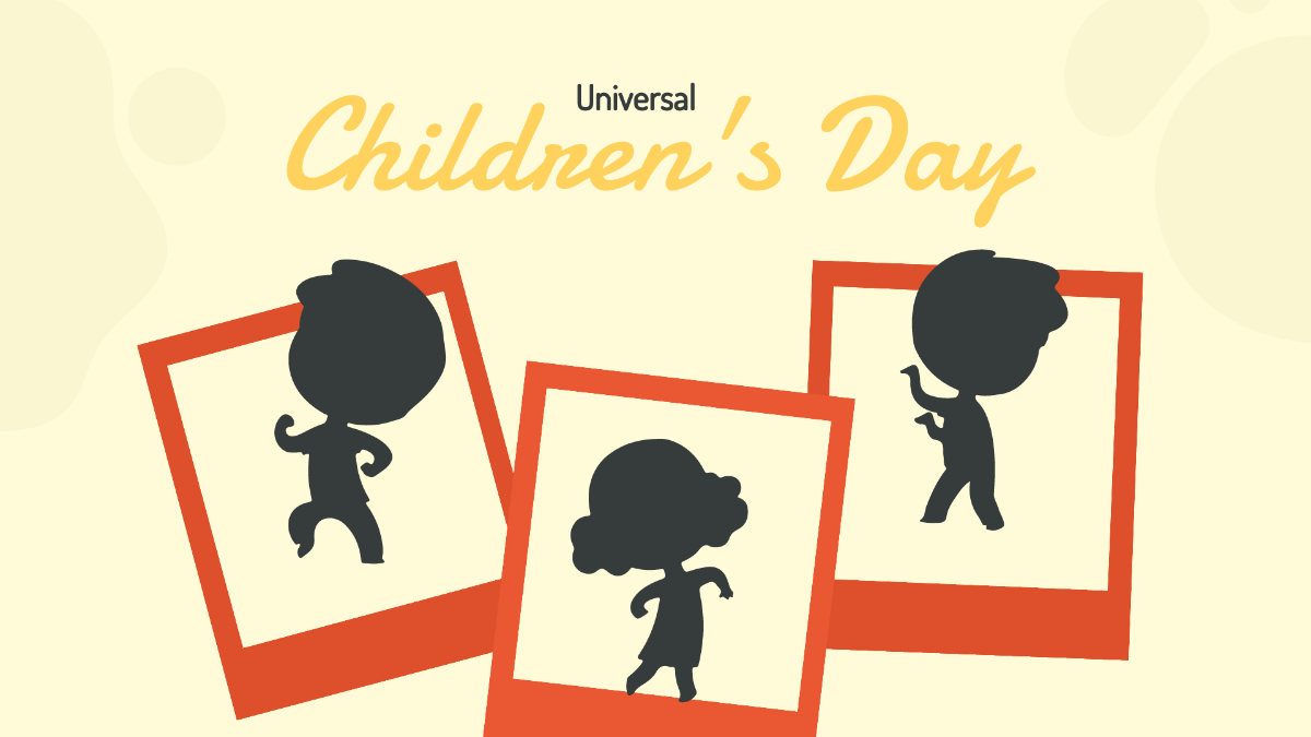Free Universal Children’s Day Photo Background Template