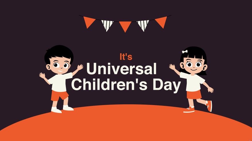 Free Universal Children’s Day Banner Background