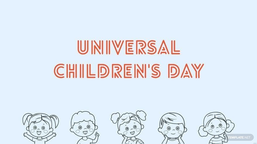 Free Universal Children’s Day Drawing Background