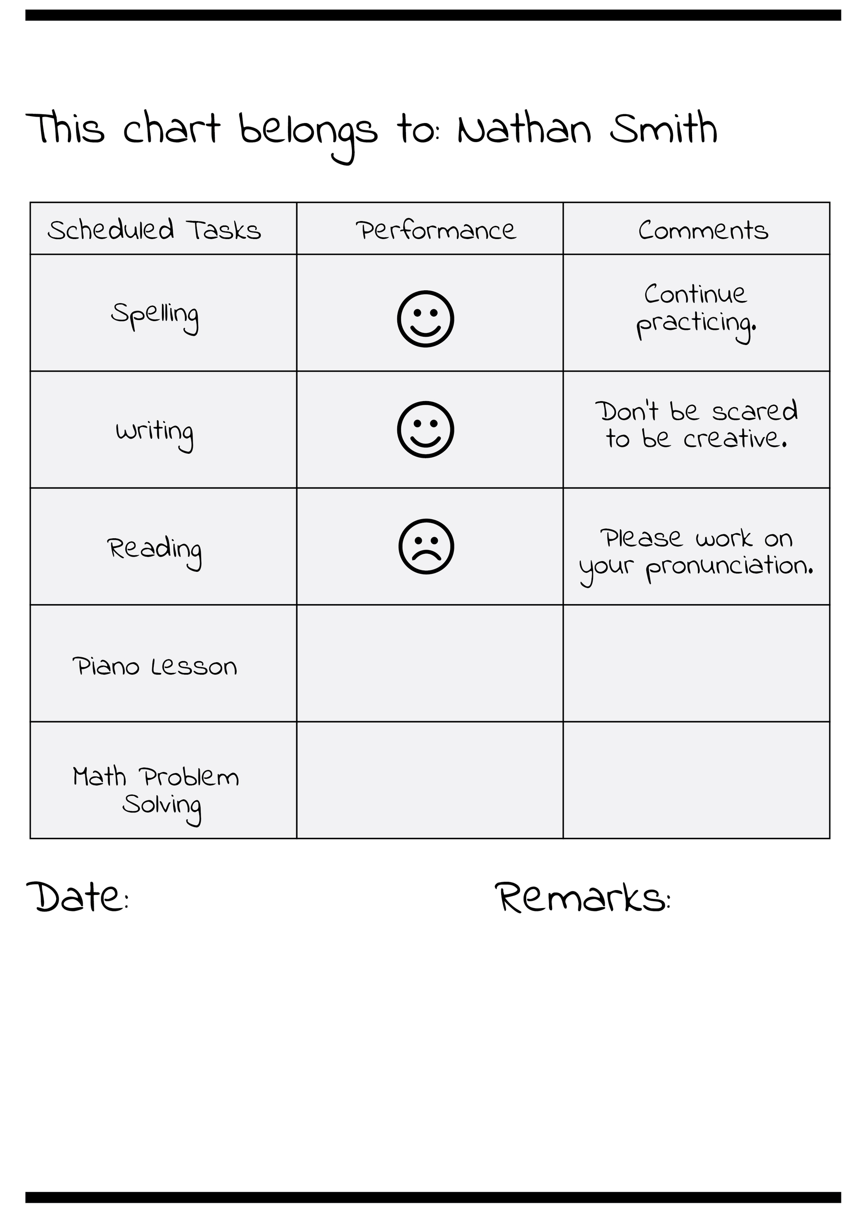 Student Teacher Sticker Chart in Illustrator, PDF - Download | Template.net