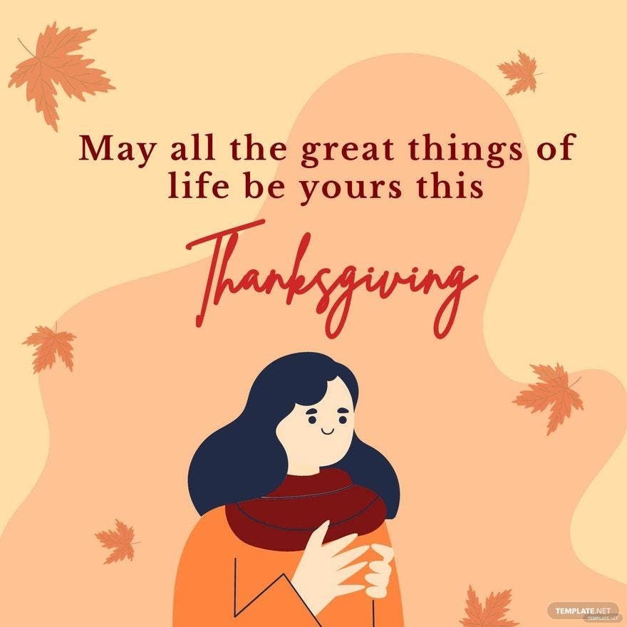 Free Thanksgiving Day Wishes Vector