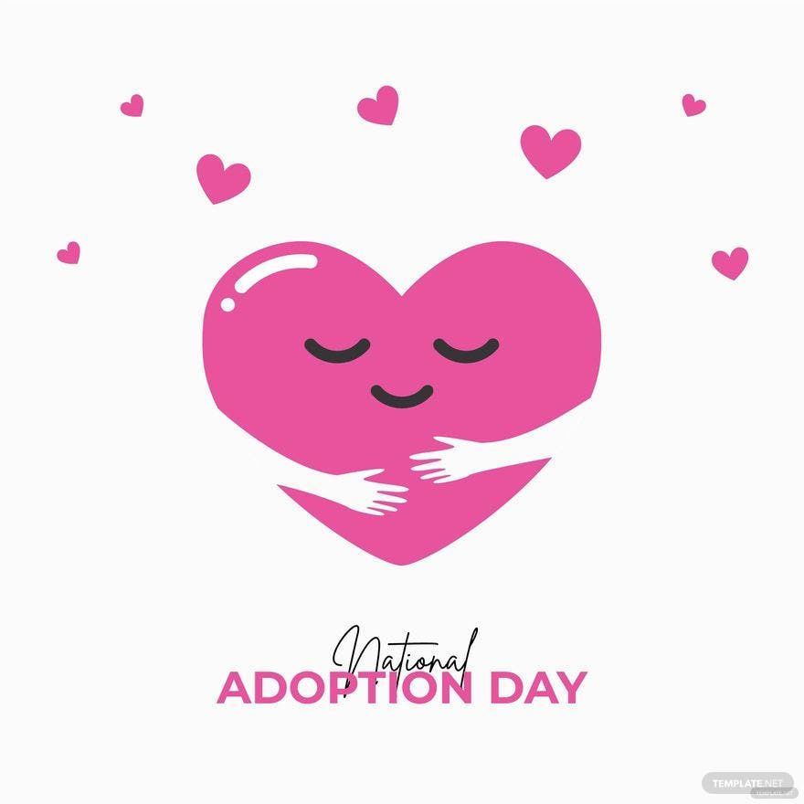 National Adoption Day Vector