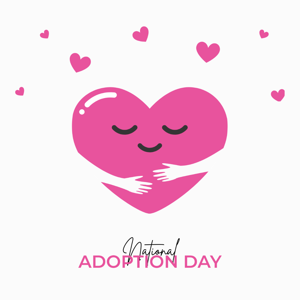 National Adoption Day Vector Template
