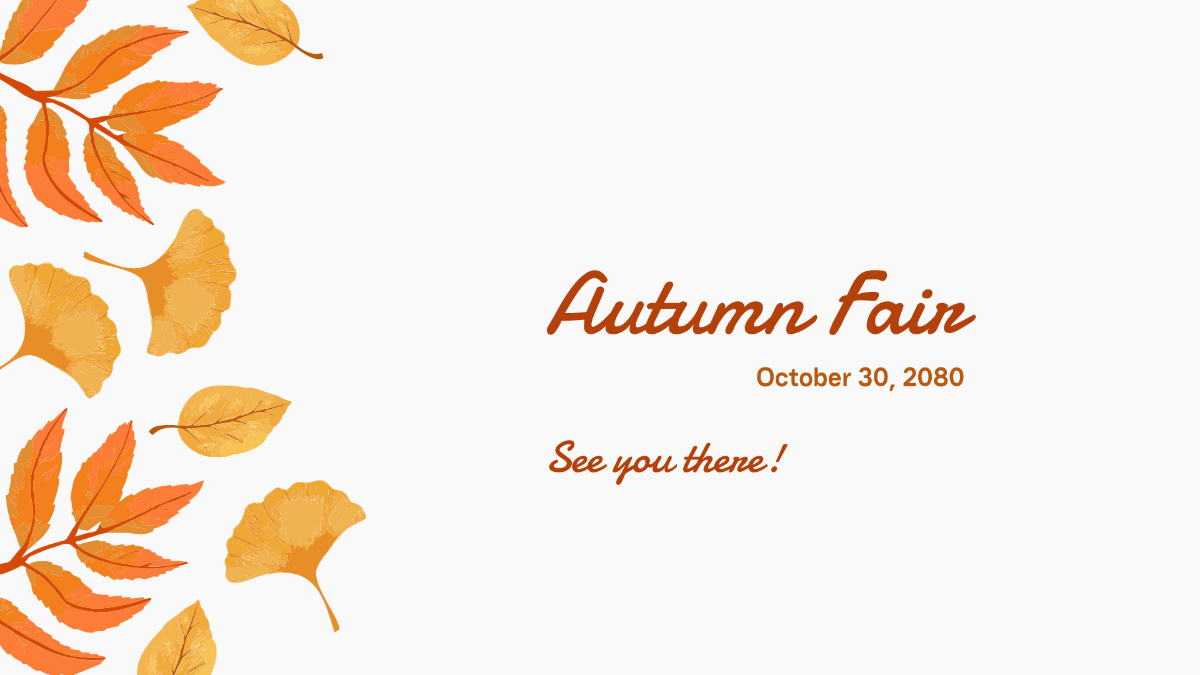 Autumn Invitation Background Template