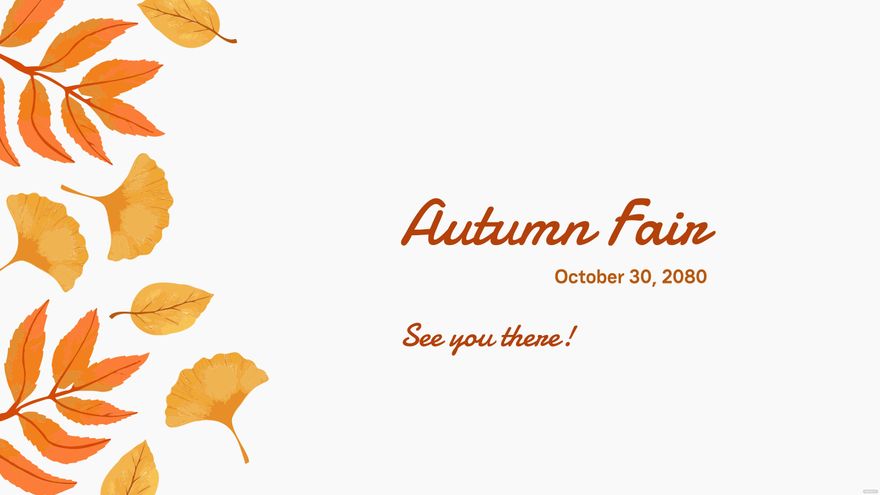 Autumn Invitation Background