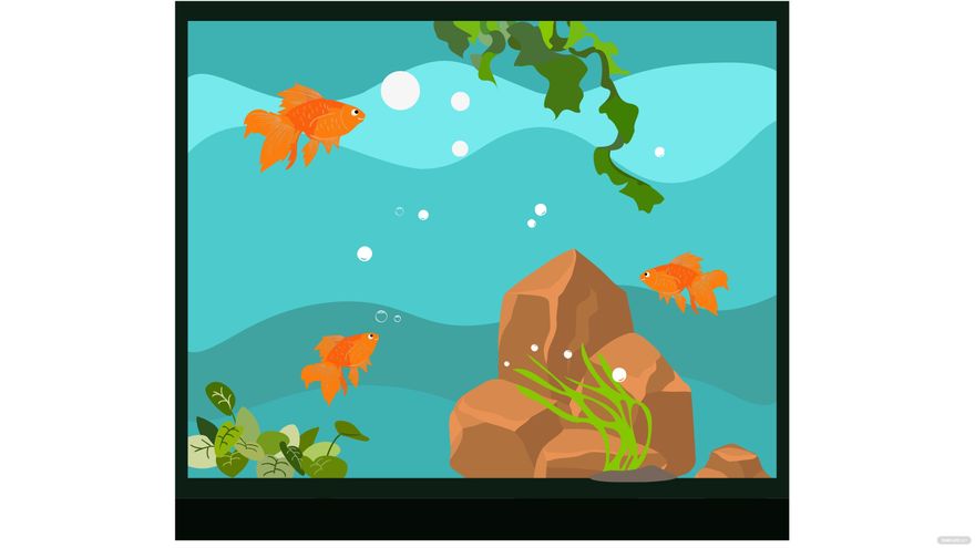 Small Aquarium Background in Illustrator, EPS, SVG, JPG, PNG