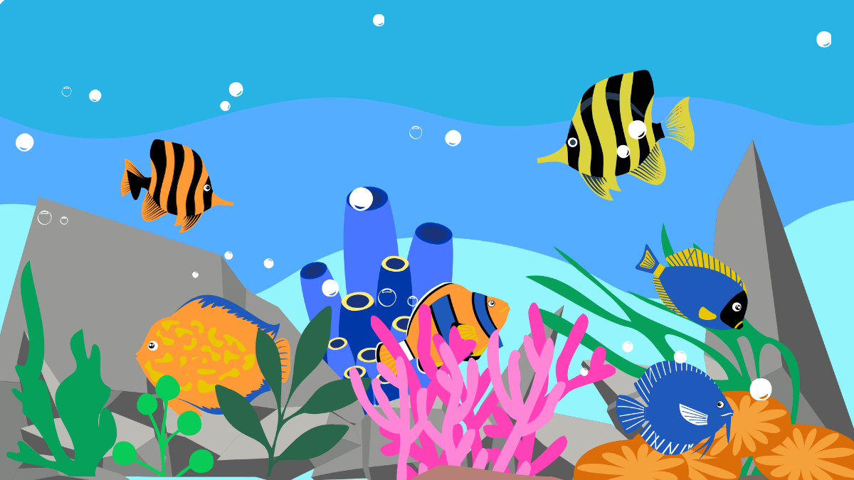 Acrylic Aquarium Background Template