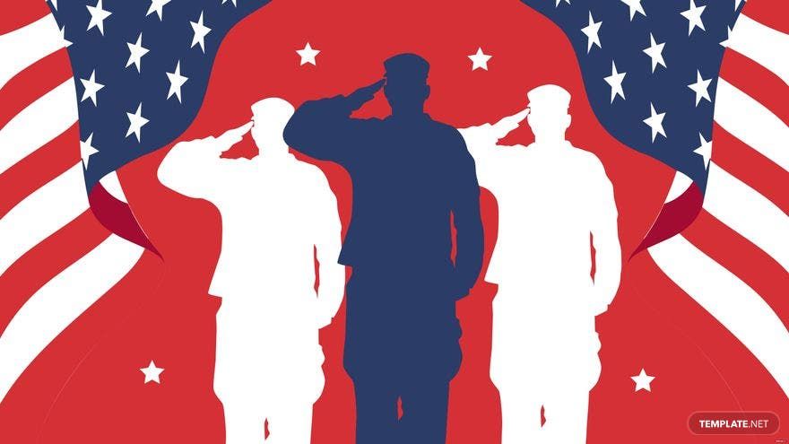 Veterans Day Red Background