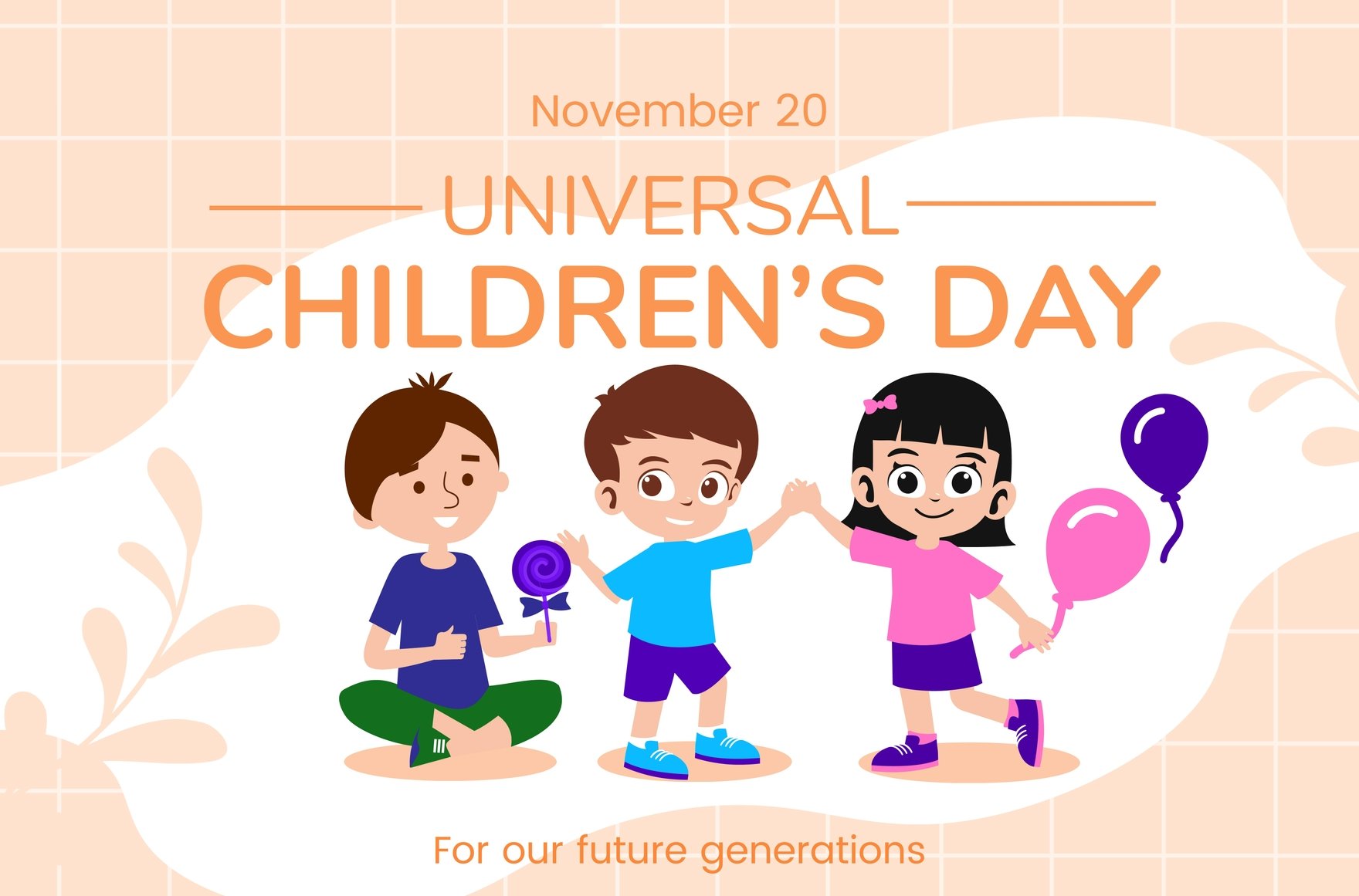 Universal Children’s Day Banner in Illustrator, PSD, EPS, SVG, JPG, PNG