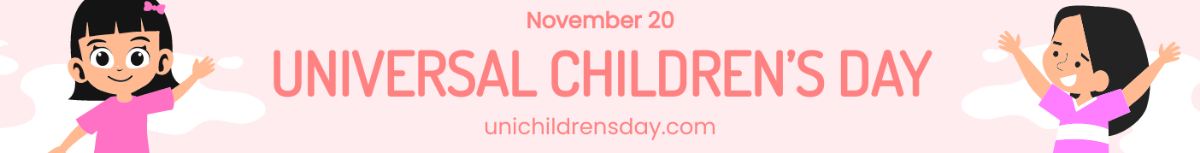 Universal Children’s Day Website Banner Template