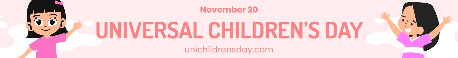 Universal Children’s Day Website Banner in Illustrator, PSD, EPS, SVG, JPG, PNG