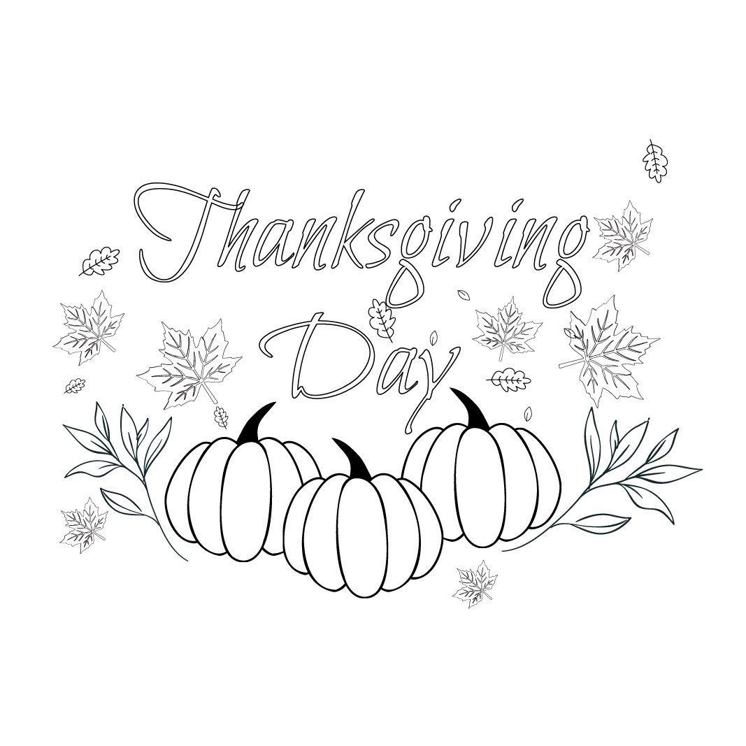 FREE Thanksgiving Day Drawing - Image Download in PDF, Illustrator ...