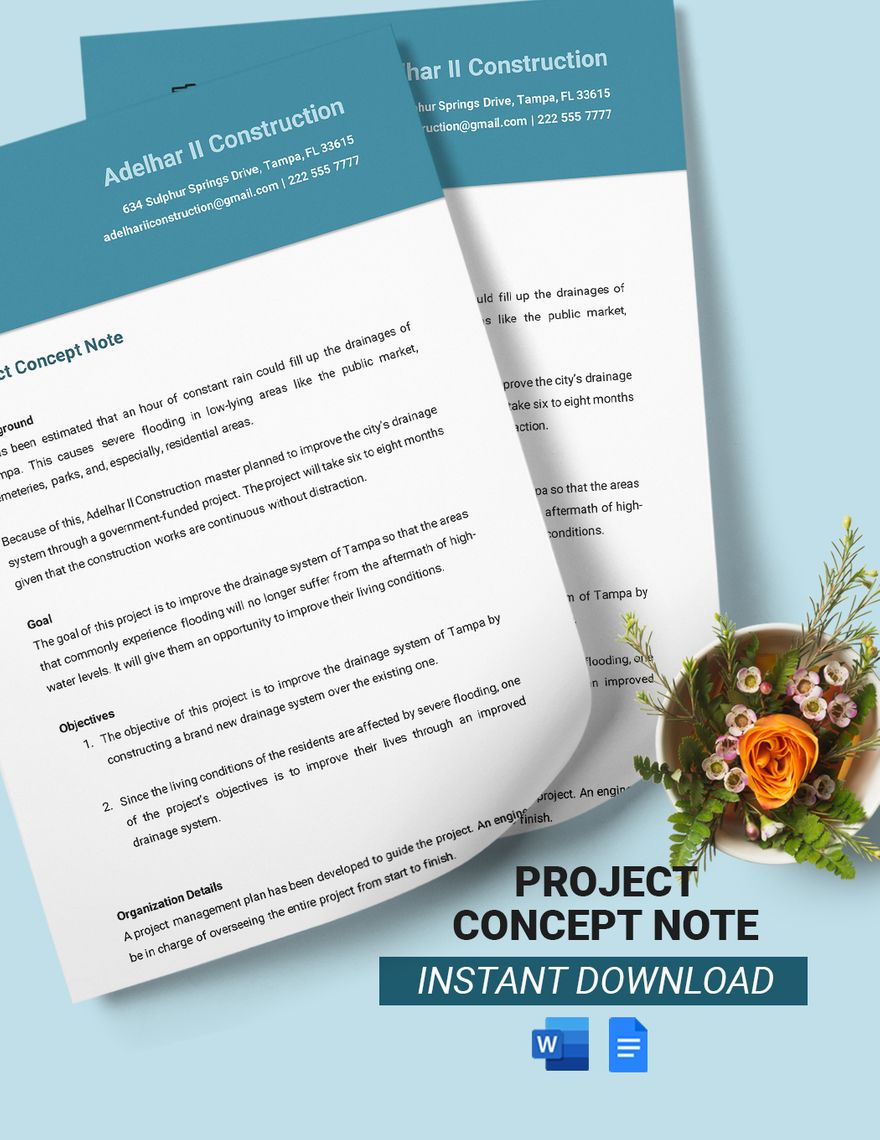 Project Concept Note Template