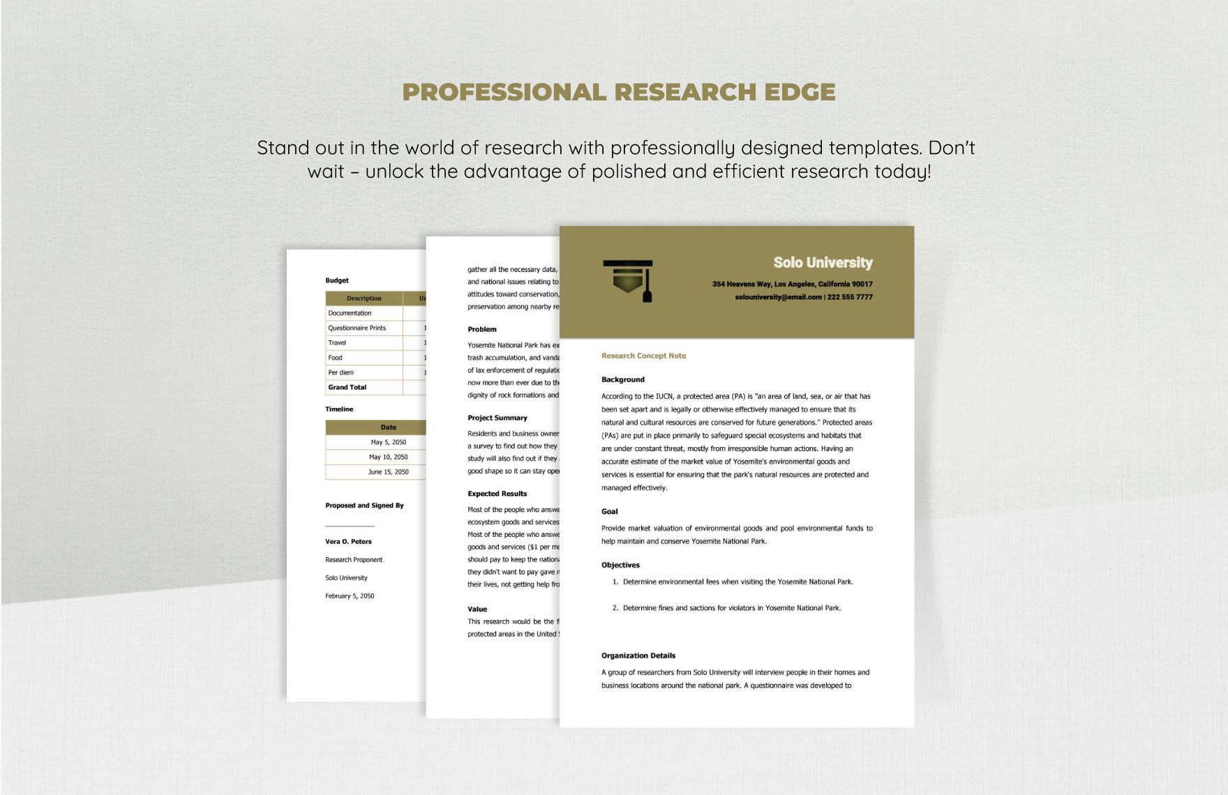 Research Concept Note Template