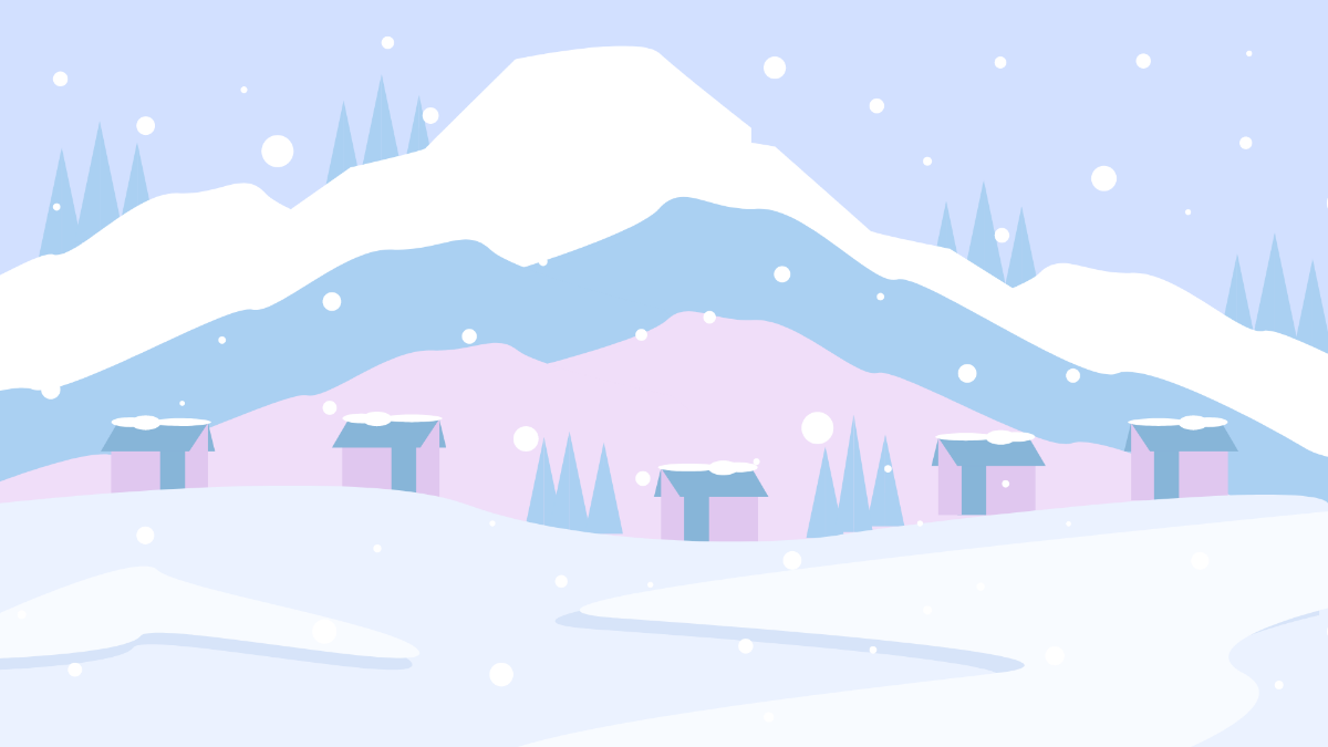 Winter Vector Background Template