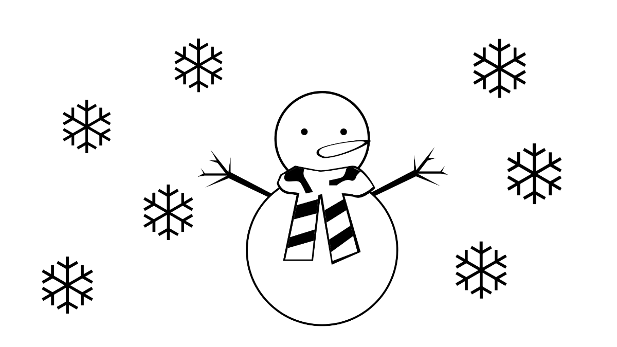 Free Winter Drawing Background Template